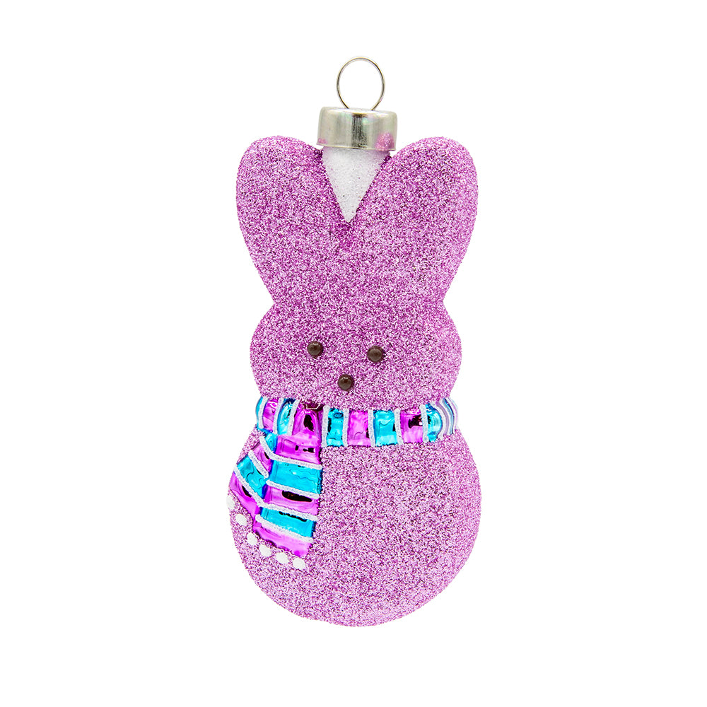 Front image - Purple PEEPS® Bunny - (PEEPS candy ornament)