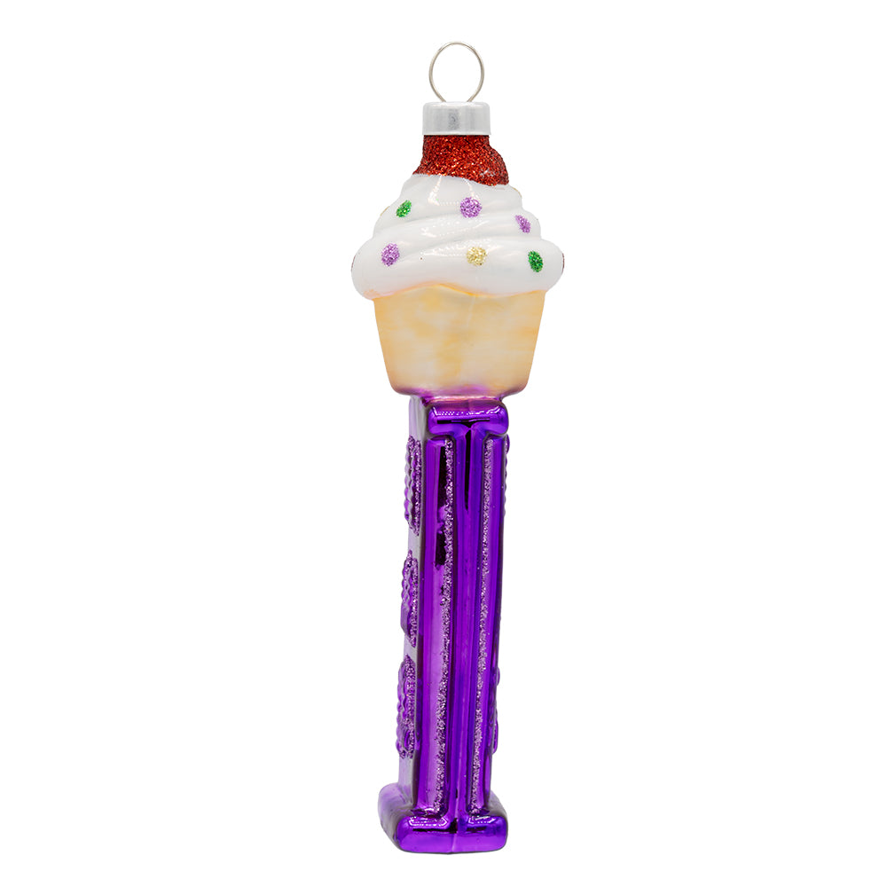 Back image - Sweet Cupcake PEZ© Dispenser - (PEZ candy ornament)
