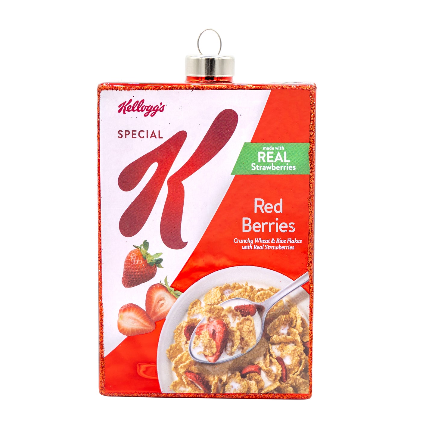 Kelloggs® Special KTM Cereal Box ornament. Kellog's Special K Red Berries cereal box. View of front.