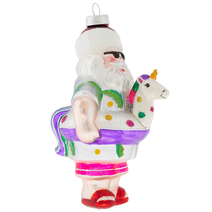 Pool Float Santa