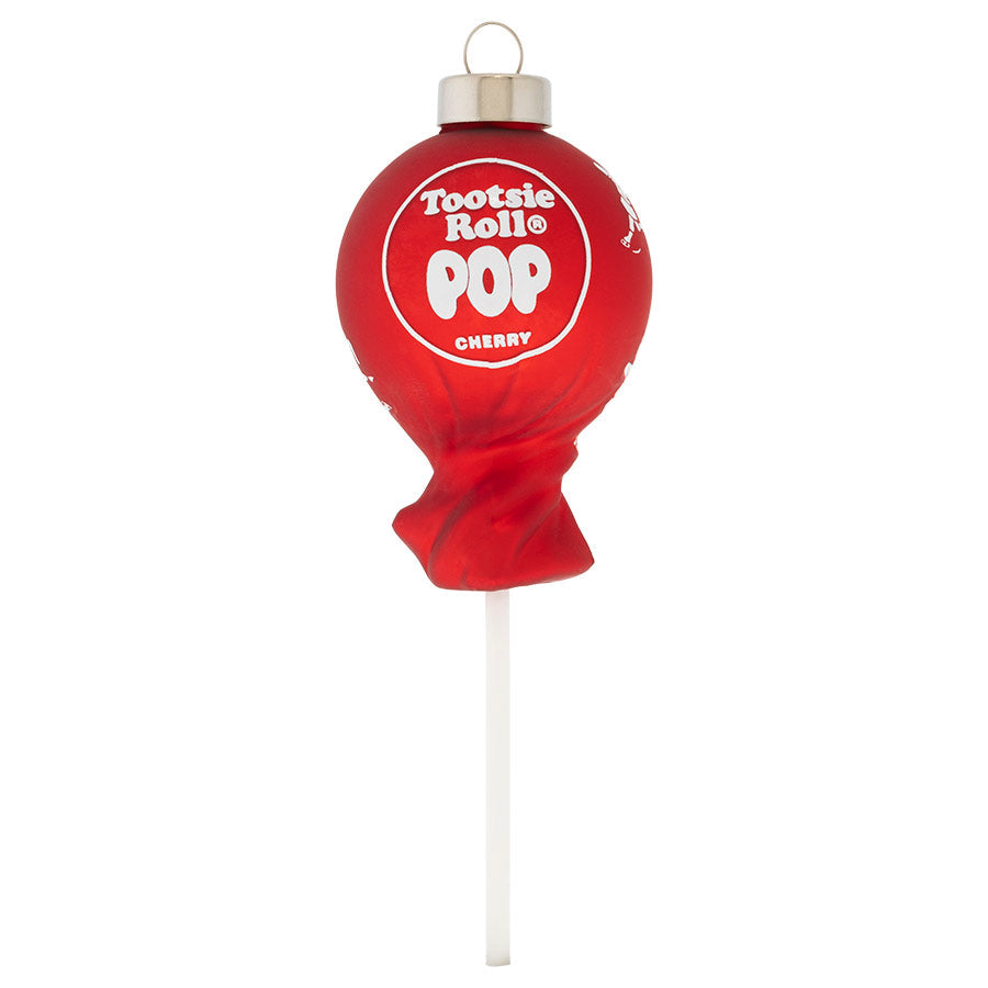 Front image - Cherry Tootsie Roll Pop - (Tootsie Roll Pop candy ornament)