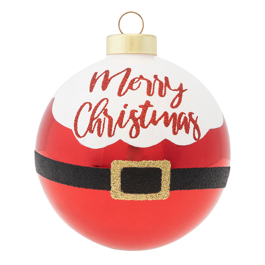 <div>Wish someone a Merry Christmas with our classic Santa belt ornament!</div>