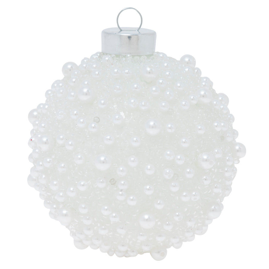 Bubbly White Pearl Round