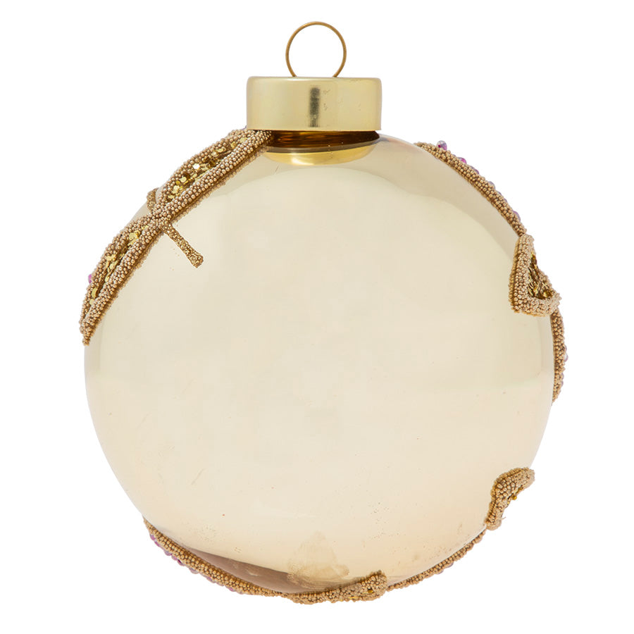 Ornate Beaded Floral Round