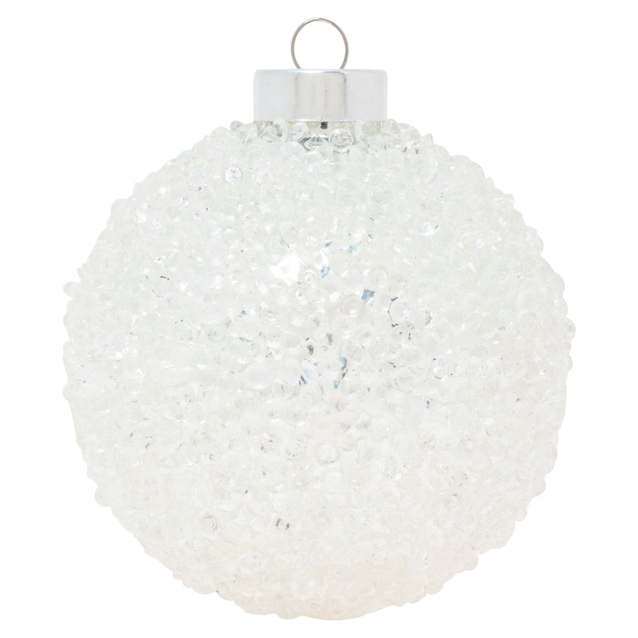 Silver Translucent Beads Round