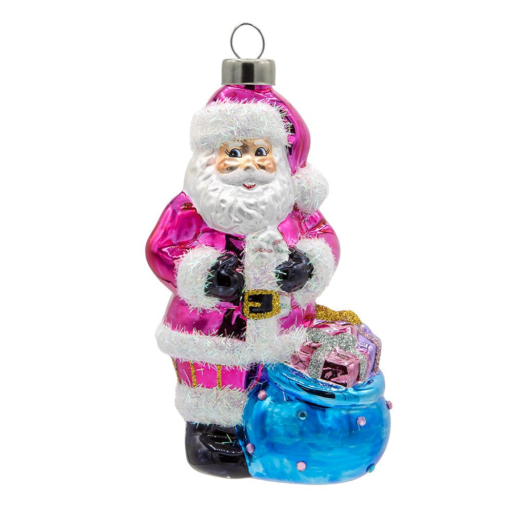 Front image - Gift Bag Santa - (Santa ornament)