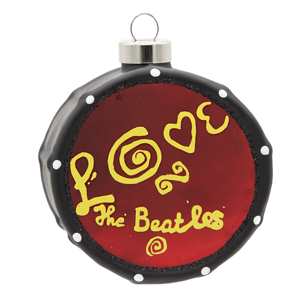 Front image - Beatles Love Drum - (The Beatles ornament)