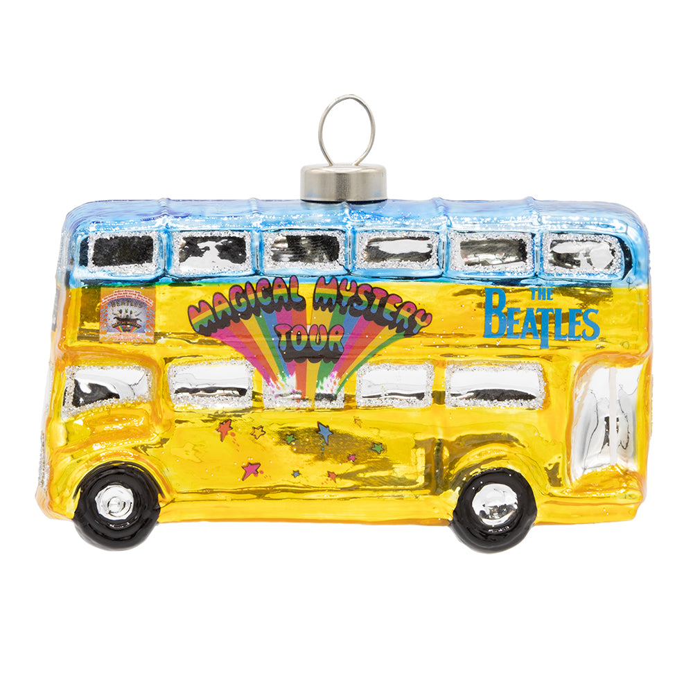 Front image - Beatles Magical Mystery Tour Bus - (The Beatles ornament)