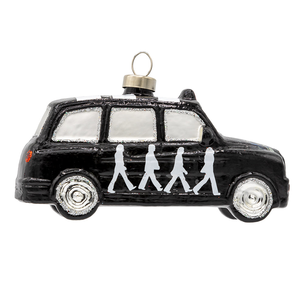 Front image - Beatles Abbey Road Taxi - (The Beatles ornament)