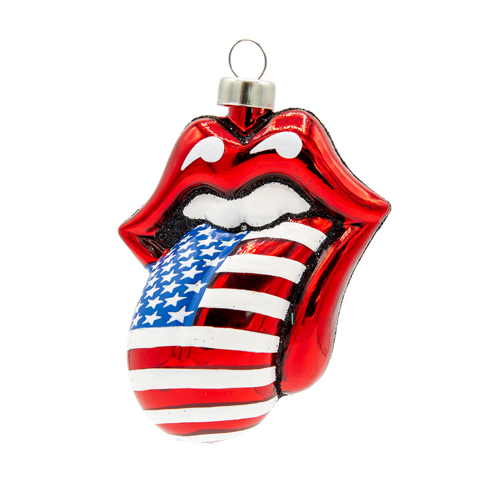 Front image - Rolling Stones American Flag Tongue - (The Rolling Stones ornament)