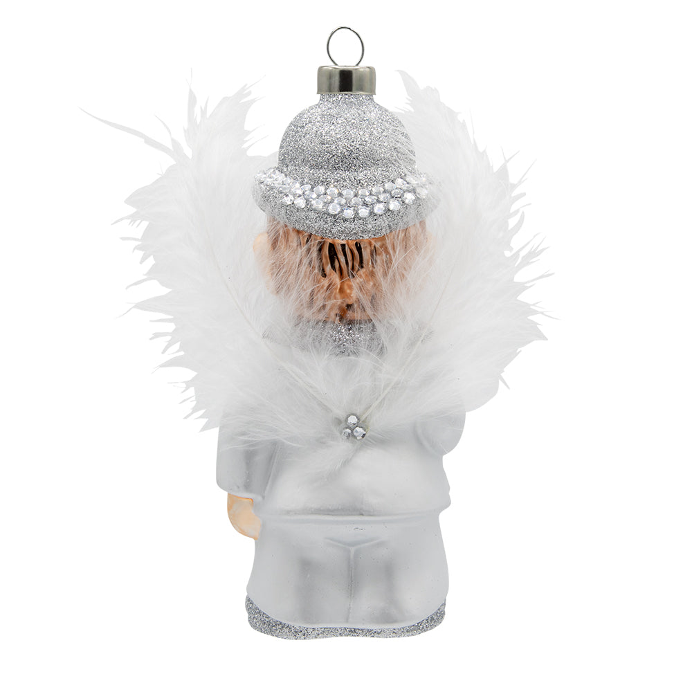 Back image - Elton John White Feather Costume - (Elton John ornament)