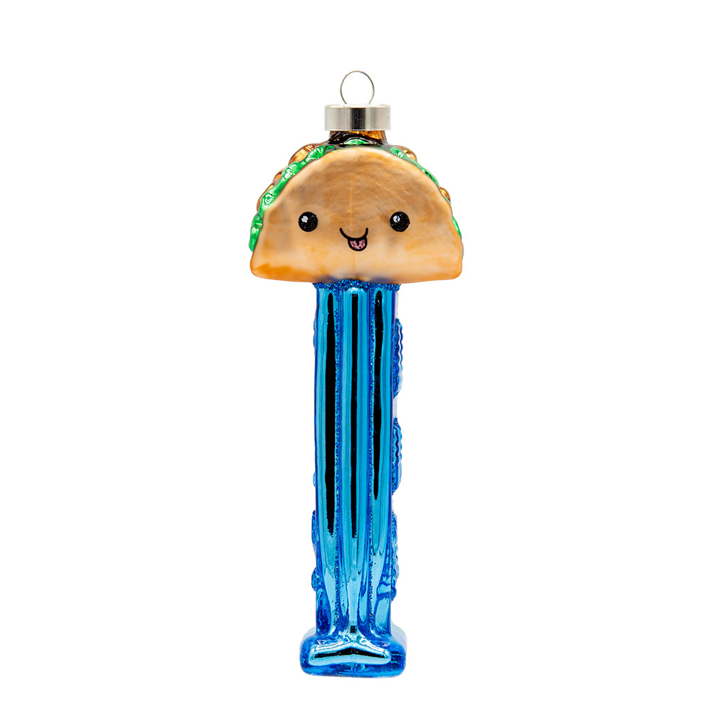 Front image - Tasty Taco PEZ© Dispenser - (PEZ candy ornament)