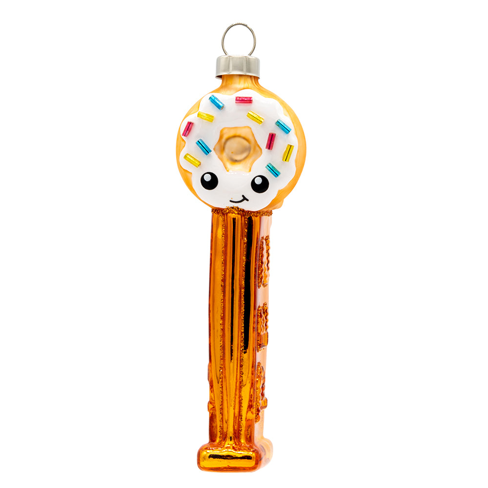 Front image - Doughnut PEZ© Dispenser - (PEZ candy ornament)