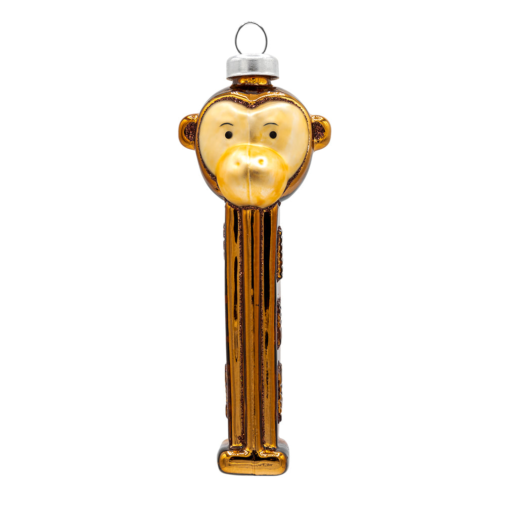 Front image - Monkey PEZ© Dispenser - (PEZ candy ornament)