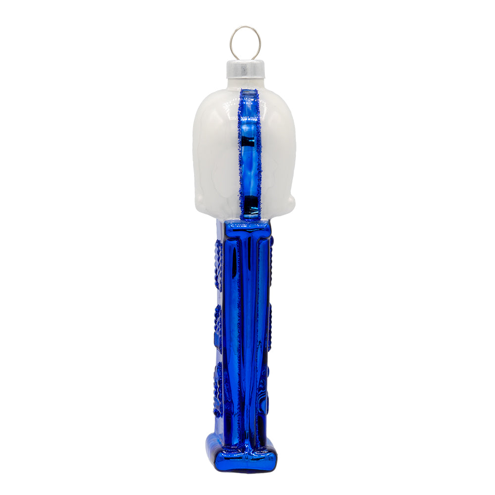 Back image - Blue Football Player PEZ© Dispenser - (PEZ candy ornament)