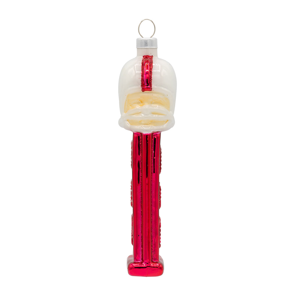 Front image - Red Football Player PEZ© Dispenser - (PEZ candy ornament)