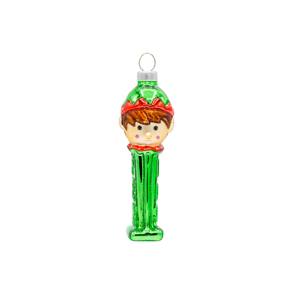 Front image - Elf Mini PEZ© Dispenser - (PEZ Candy ornament)