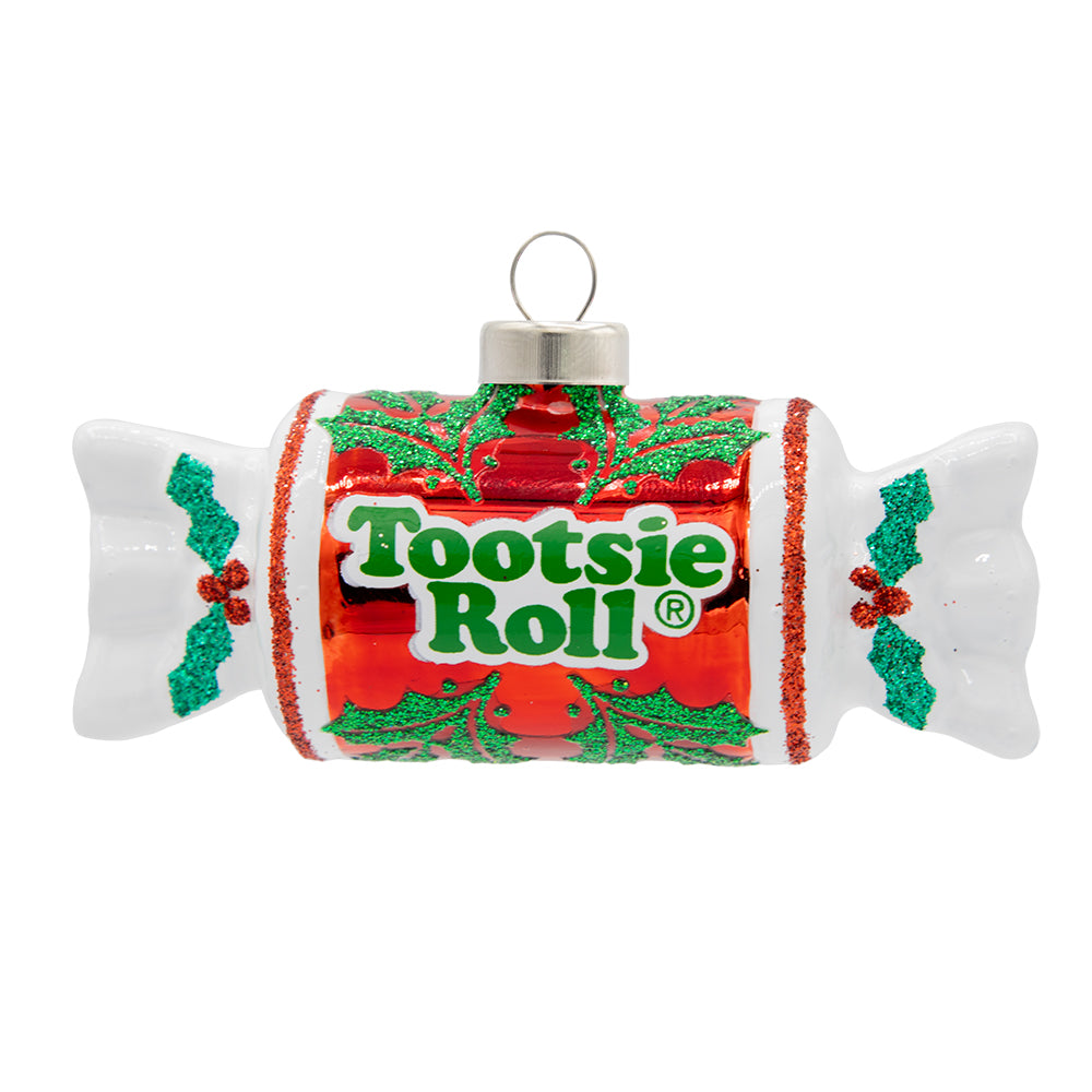 Front image - Tootsie Roll Holiday Wrapper - (Tootsie Roll candy ornament)