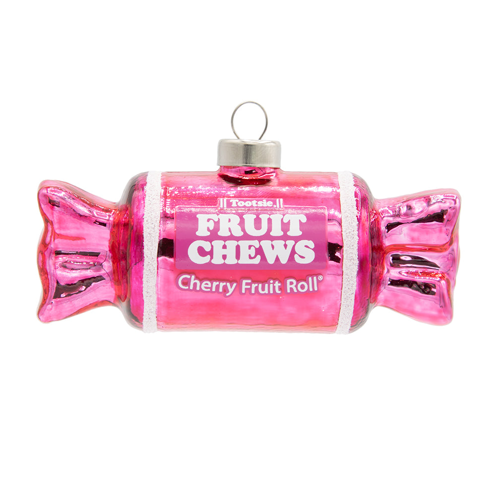 Back image - Tootsie Roll Cherry Fruit Chews - (Tootsie Roll candy ornament)