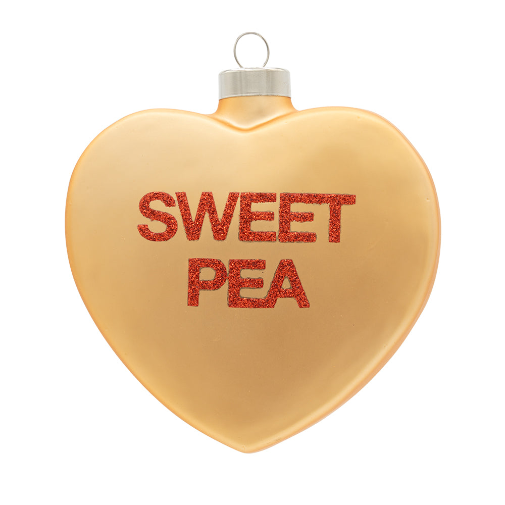 Front image - Sweethearts® SWEET PEA Ornament - (Sweethearts ornament)