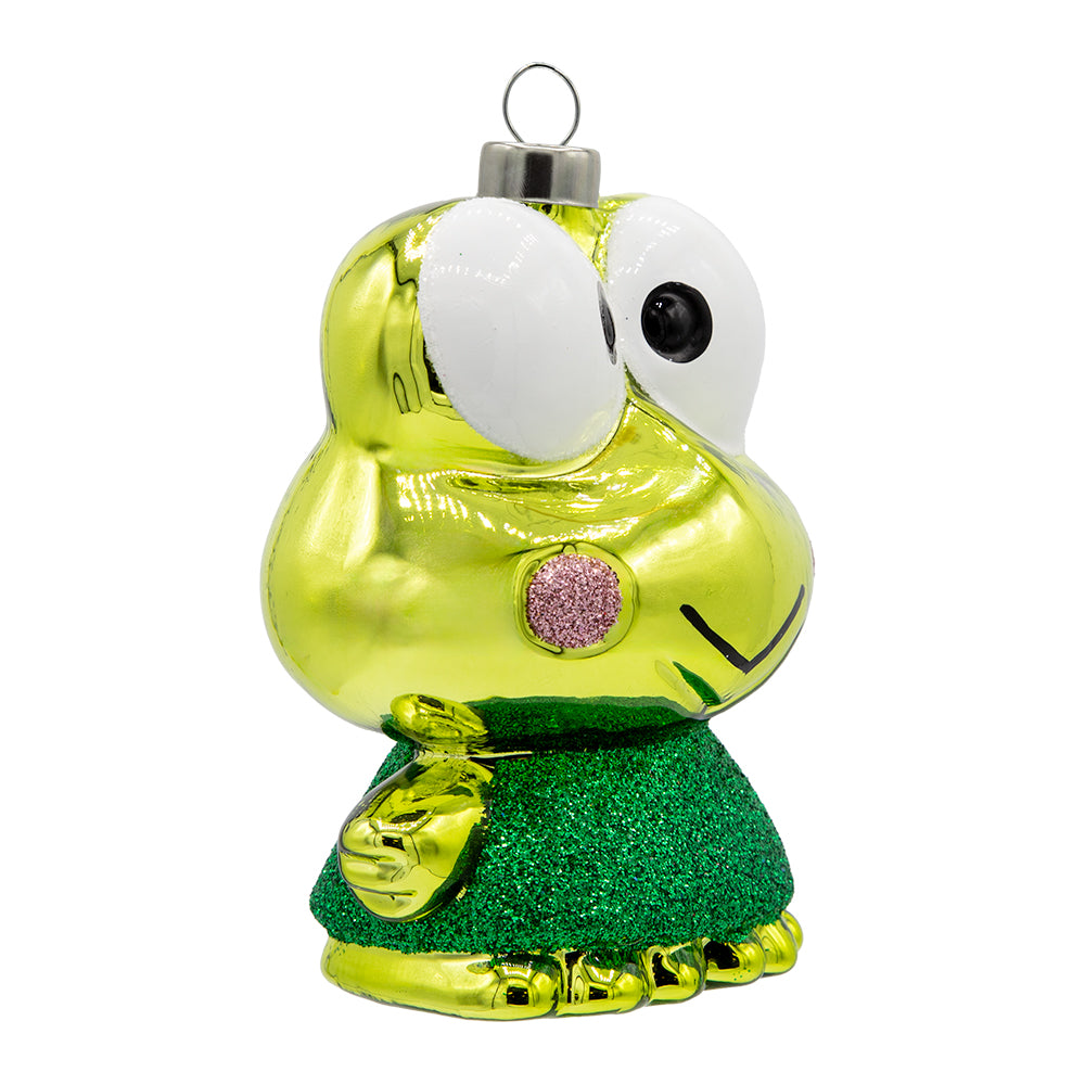 Side image - Knowledgeable Keroppi - (Hello Kitty ornament)