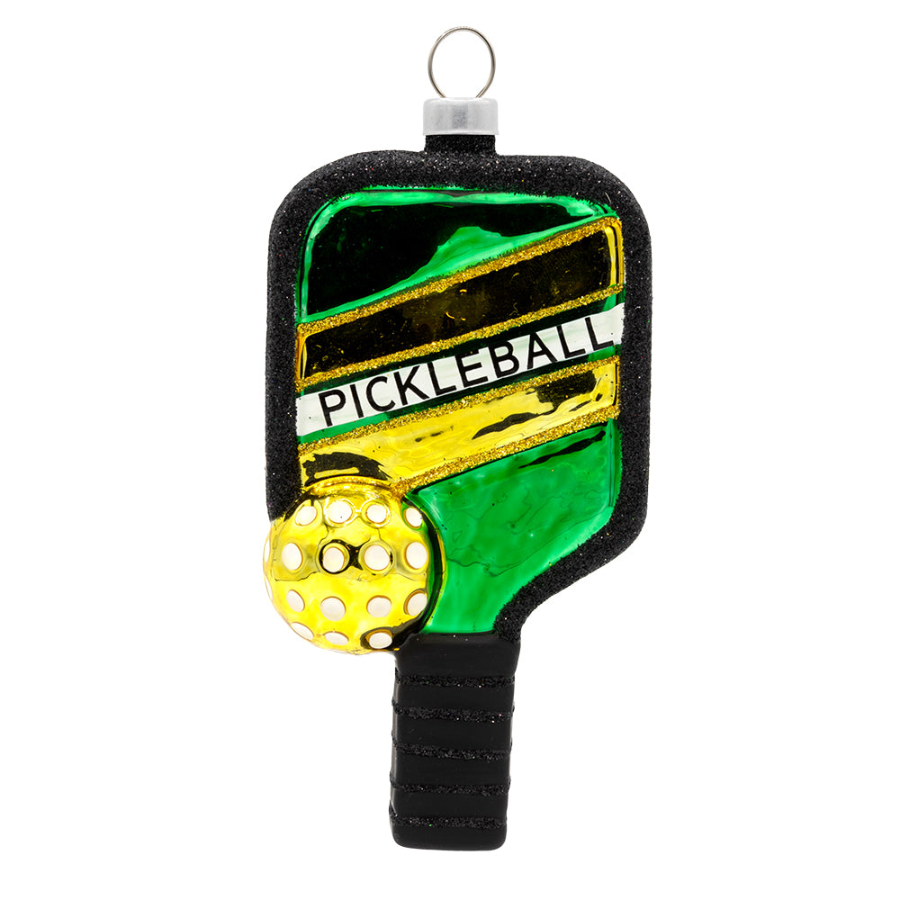 Front image - Pickleball Paddle - (Pickleball sport ornament)