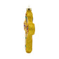 Jewel Cross ornament. This jeweled gold cross features colorful gems and gold glitter. View of right side. 