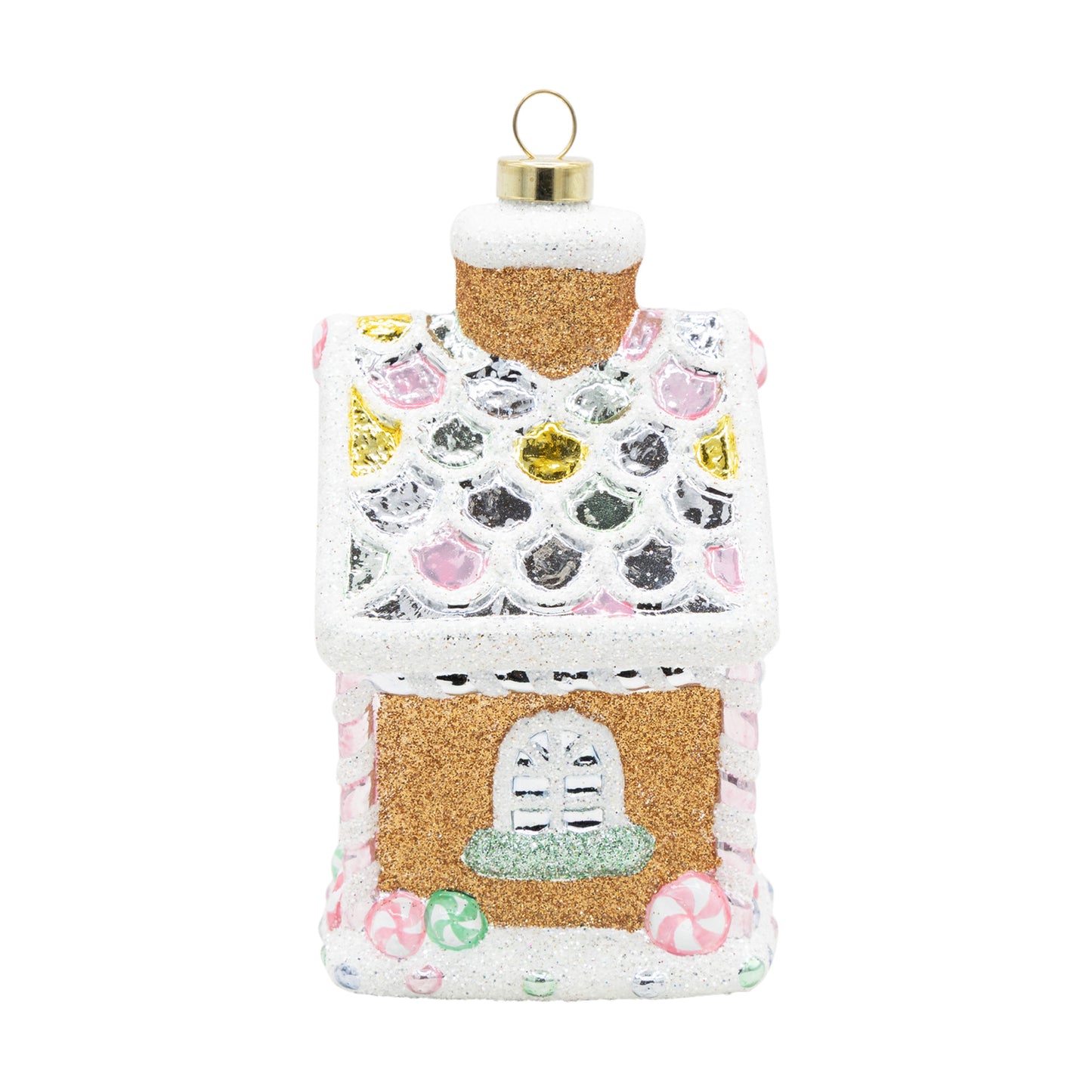 Pastel Gingerbread House Ornament