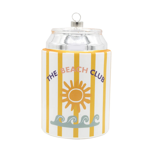 Beach Club Calling Koozie Ornament