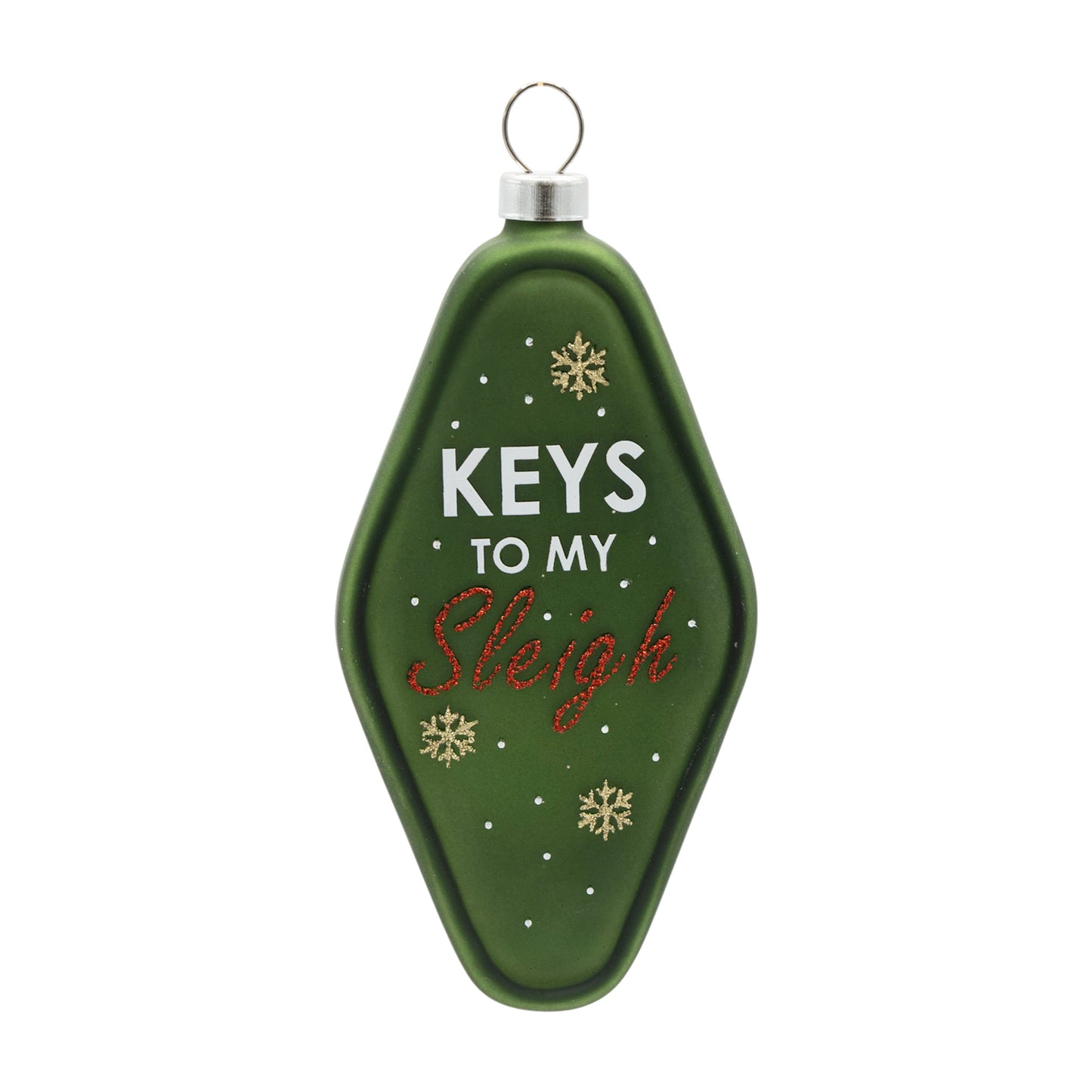 Keys To My Sleigh Vintage Keychain  Ornament