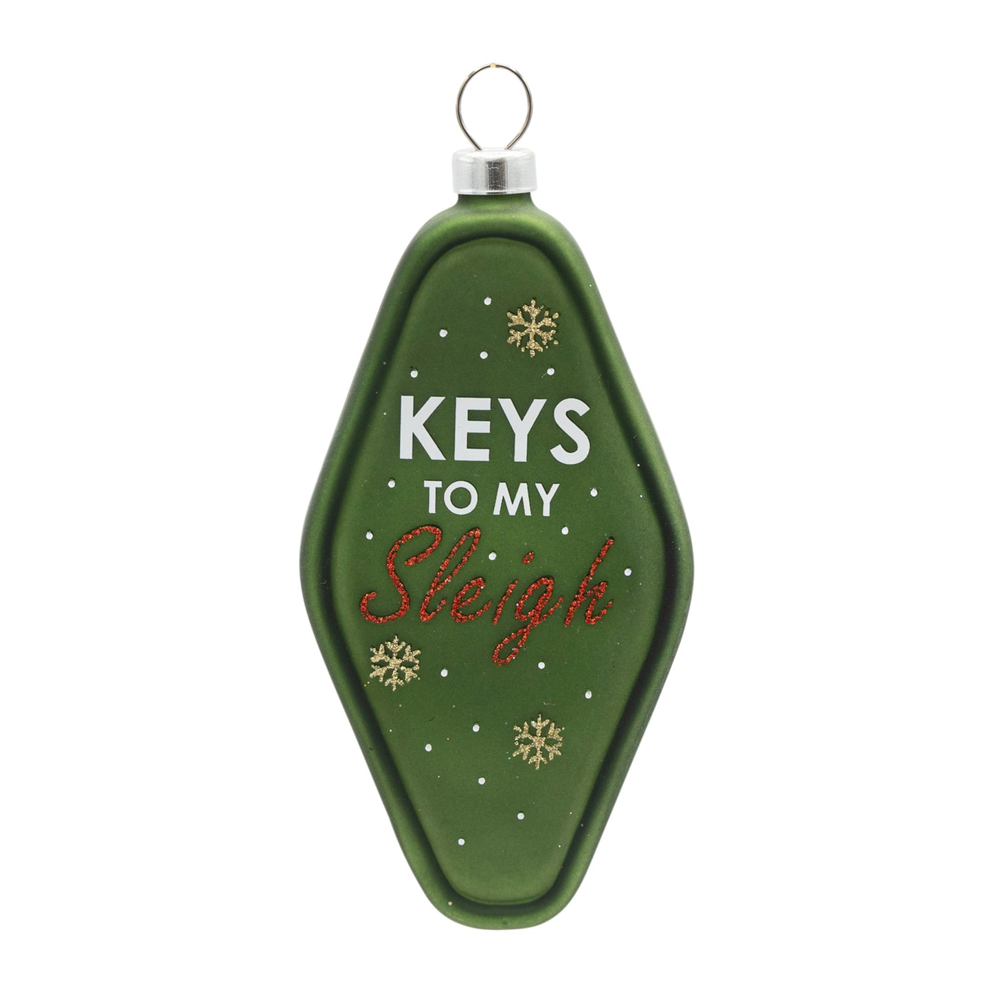 Keys To My Sleigh Vintage Keychain  Ornament