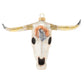 All the way from the wild west, we bring you this gorgeous rustic cow skull glass ornament. 