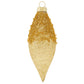 This glass tulip of gold glitter and chunky sequins and beads hangs so elegantly on any Christmas tree. 