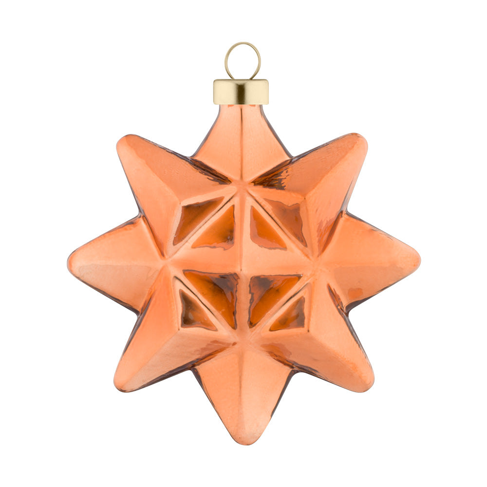 This galactic bronze star is heightened by the lustrously silky finish.