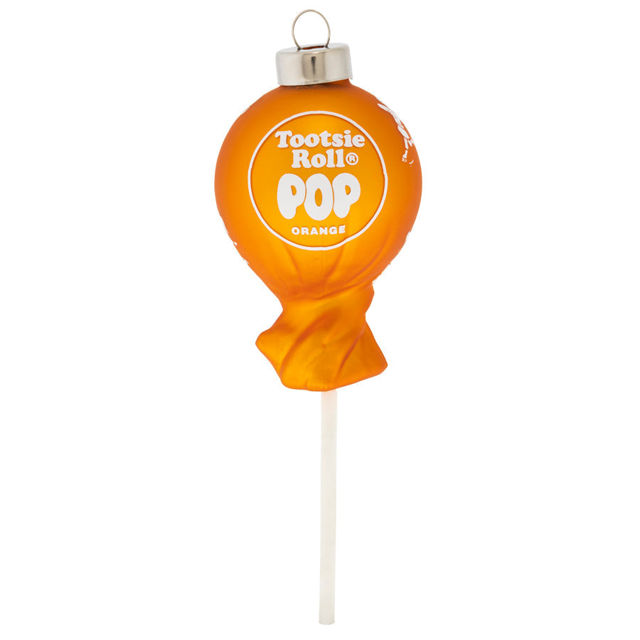 To show the candy lovers in your life just how sweet they are give them a special ornament this year – the beloved orange Tootsie Roll Pop. This officially licensed Tootsie Roll glass ornament will add a little something sweet to any holiday décor!