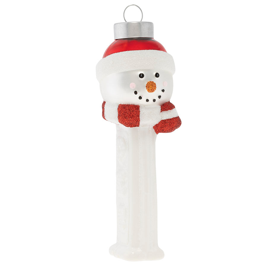 Our officially licensed PEZ glass ornament celebrates the holidays with a jolly Snowman atop this classic candy dispenser. There’s no better way to add a little bit of sugary fun to your tree this season!