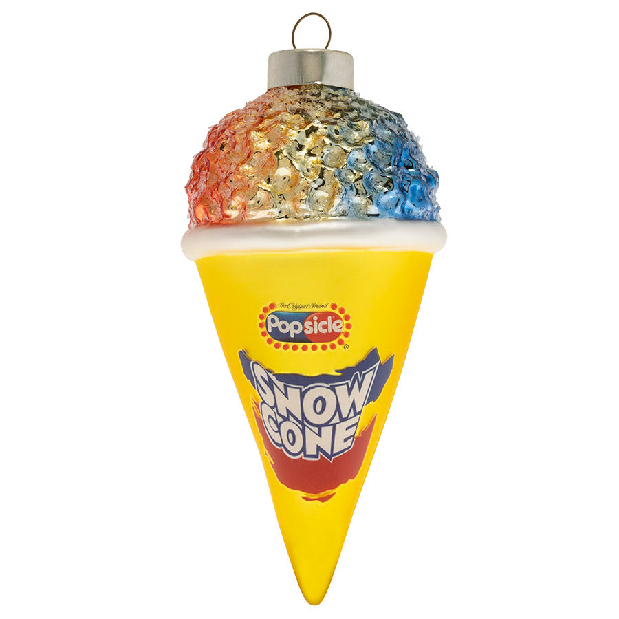 On a hot summers day this will always be the best icy treat. This officially licensed Popsicle® Snow Cone glass ornament is just the sweet treat needed to complete your holiday tree!