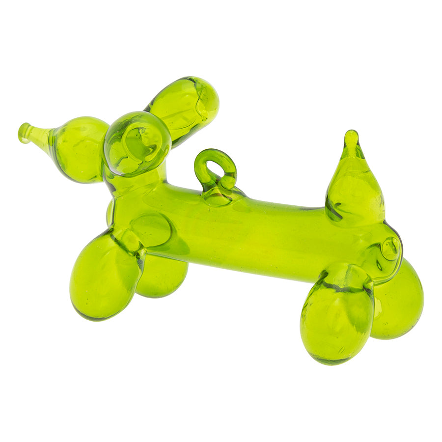 Translucent Green Balloon Dog