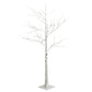 This birch tree is the perfect addition to light up your space! This artificial pre-lit tree stands at 5 feet tall and includes over 120 LED lights. The branches are bendable so that you can easily change the shape of the tree. The slim design of this tree makes it very versatile for any sized space. This tree is for indoor and outdoor use and includes a 123.6 IN  (10.3ft) cord with an easy push-on button as well as four metal stakes to secure the base in the ground.