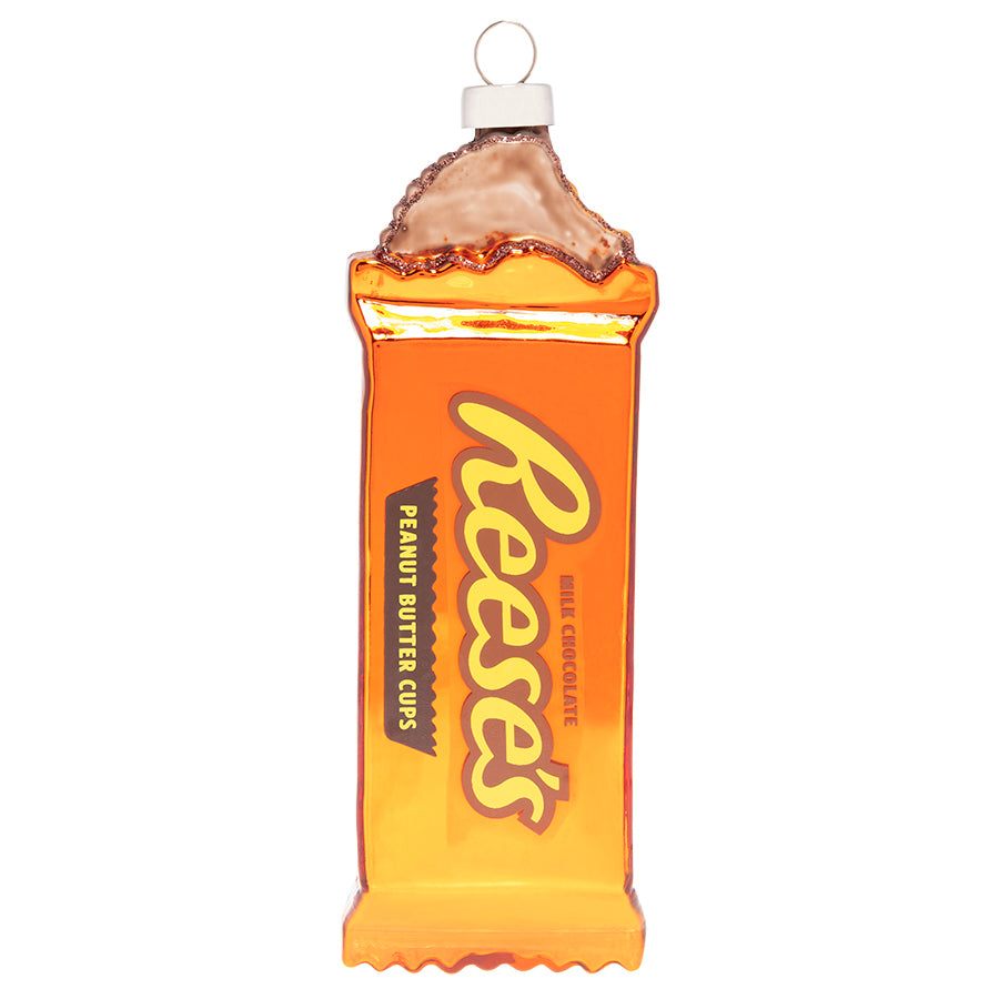 Celebrate this holiday season with your favorite candy. Our officially licensed REESE'S glass ornament is as sweet as the candy itself!
