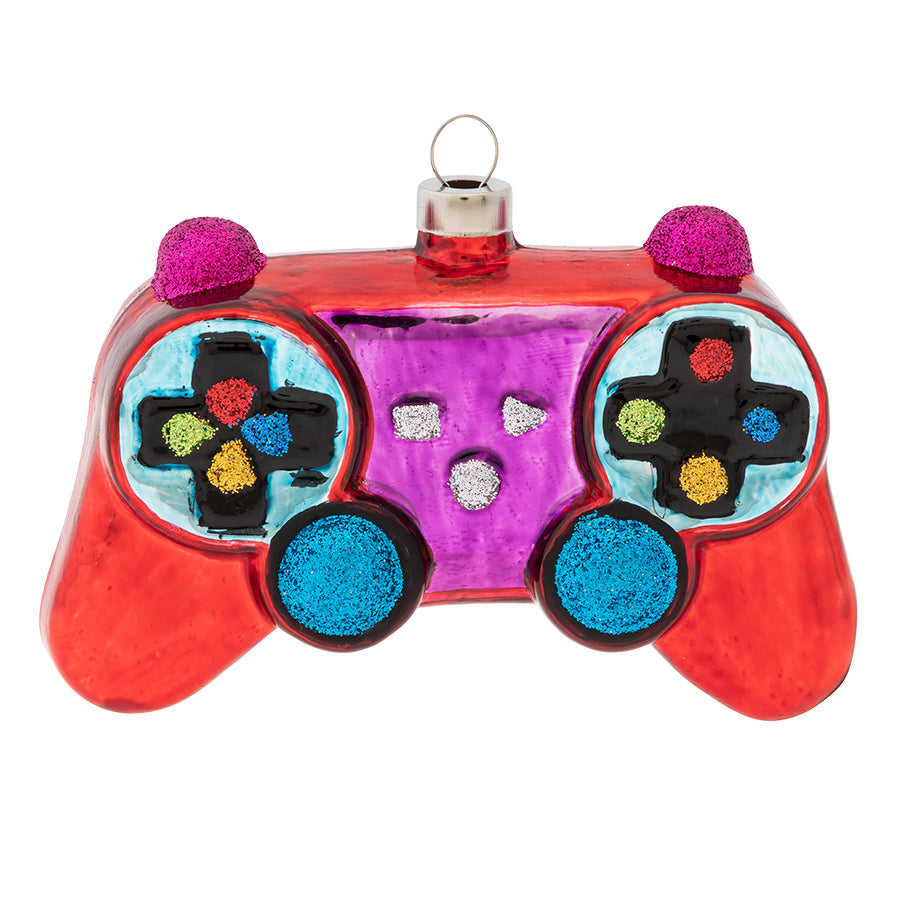 <div>Bring back the thrill of the game with our vintage Game Controller ornament, painted with bright colors and eye catching glittered buttons. </div>