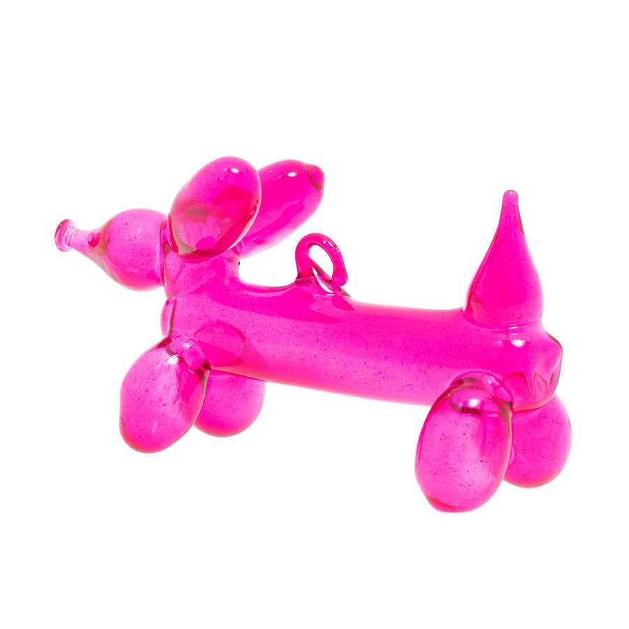 Translucent Pink Balloon Dog