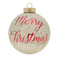 <div>Merry Christmas truly glistens like a star on this gold glitter ornament!</div>