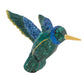 <div>Our Multicolored Hummingbird features a beautiful blend of blue and green hues with blue sequin glittered wings and a gold foil beak. </div>