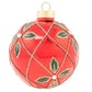 Classic Mistletoe Glitter Round