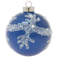 In pearls and translucent beads, textured coral takes shape against this ocean-blue glass round. 