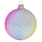 The prism-like iridescent glass of this beautiful piece will add a whole spectrum of color and light to your Christmas tree. 
