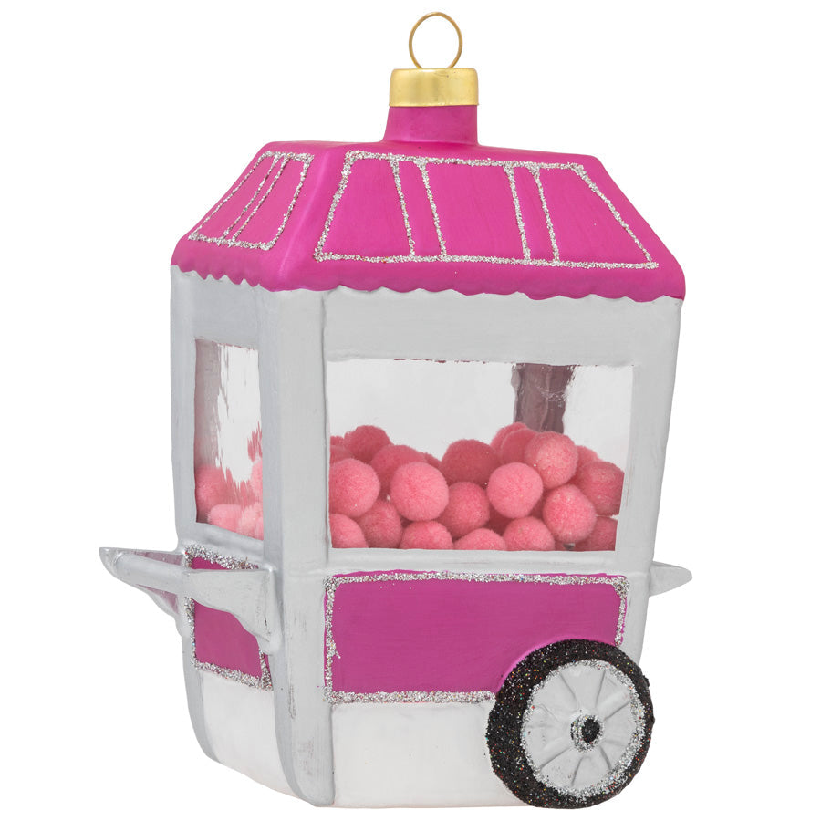 This ornament is pretty in pink and super sweet! A cotton candy machine is the perfect way to add a little fair flair to your tree.