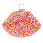 Covered in hundreds of tiny rainbow sprinkles, these candy-coated lips make a statement without saying a word.