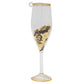 Gold Glitter Champagne Glass